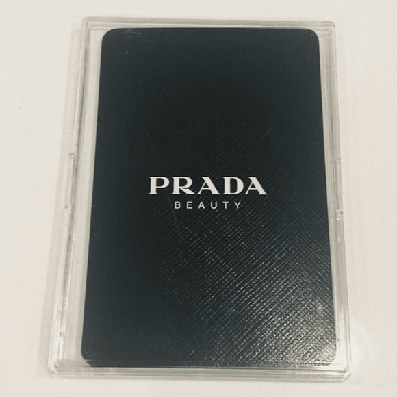 Prada Designer Beauty Black Playing Card in a Case the 9 of Diamonds NIB - Picture 5 of 11